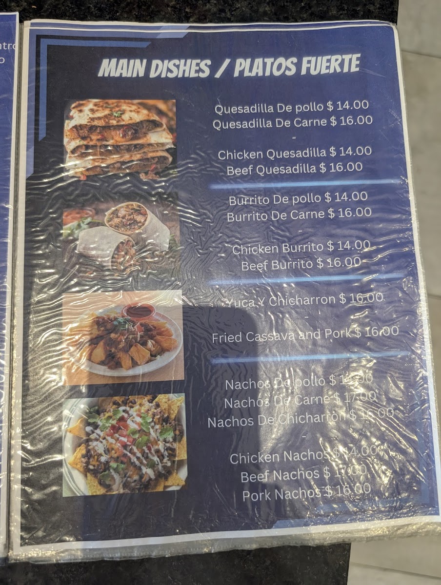 Menu 100% Salvadoreño Restaurant & Take Out-5
