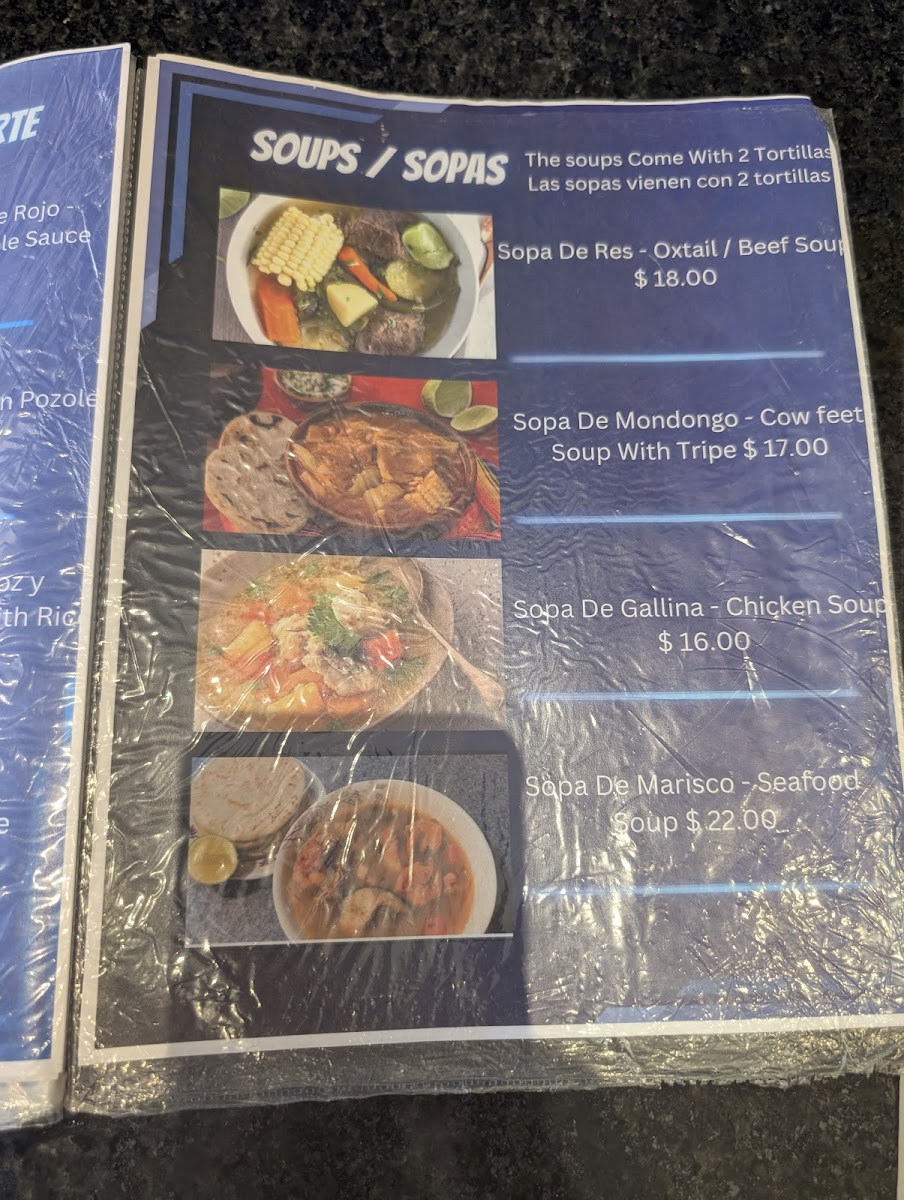 Menu 100% Salvadoreño Restaurant & Take Out-8