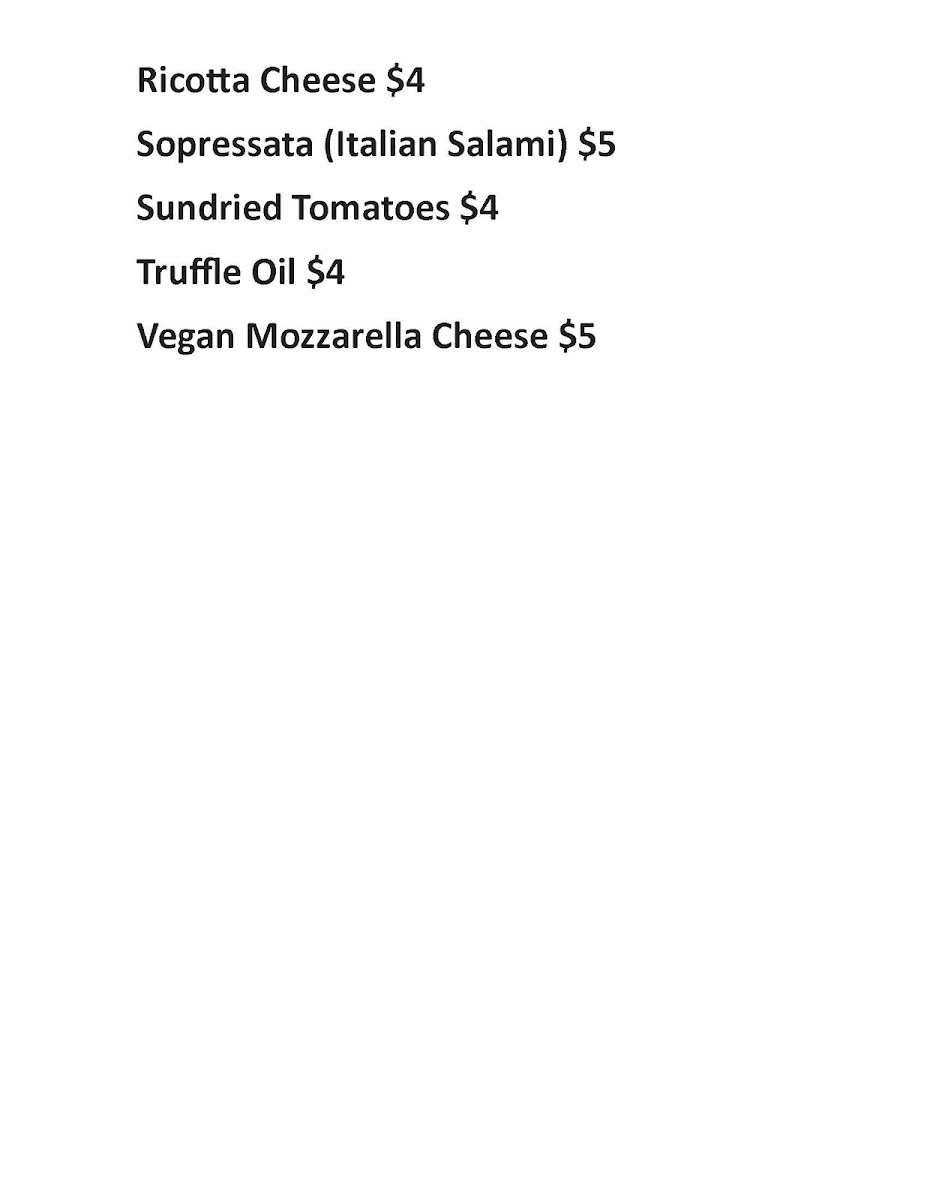 Menu 125Th Street Pizza Of Harlem ™-2