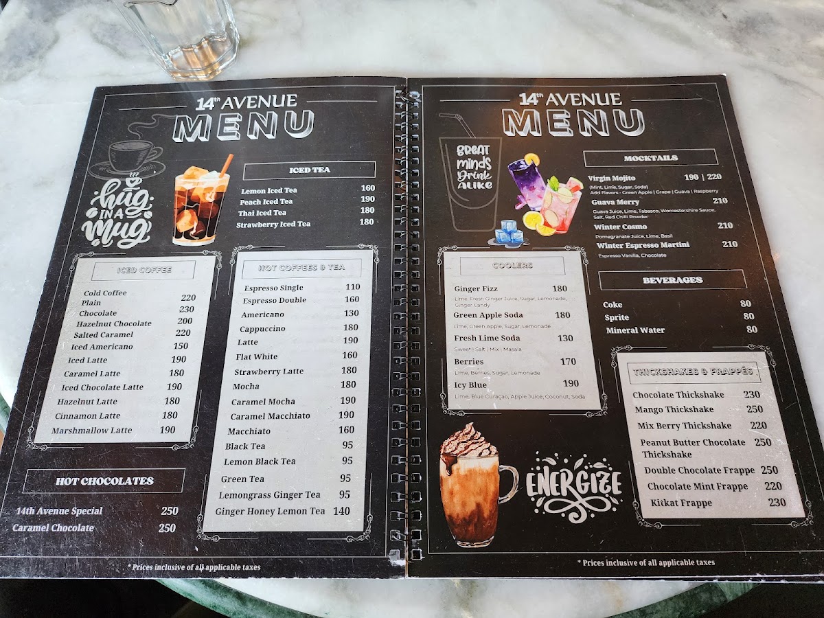 Menu 14Th Avenue Cafe & Grill-2