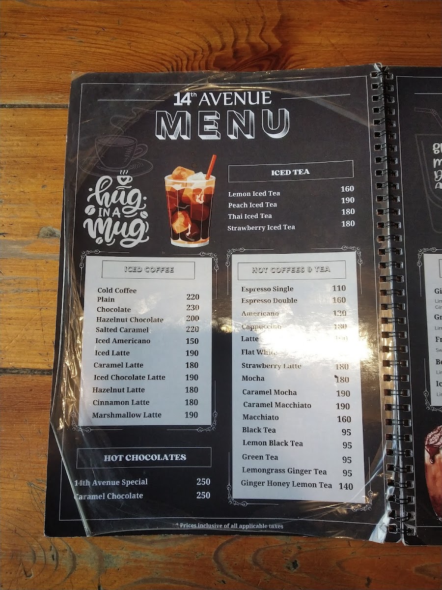 Menu 14Th Avenue Cafe & Grill-8