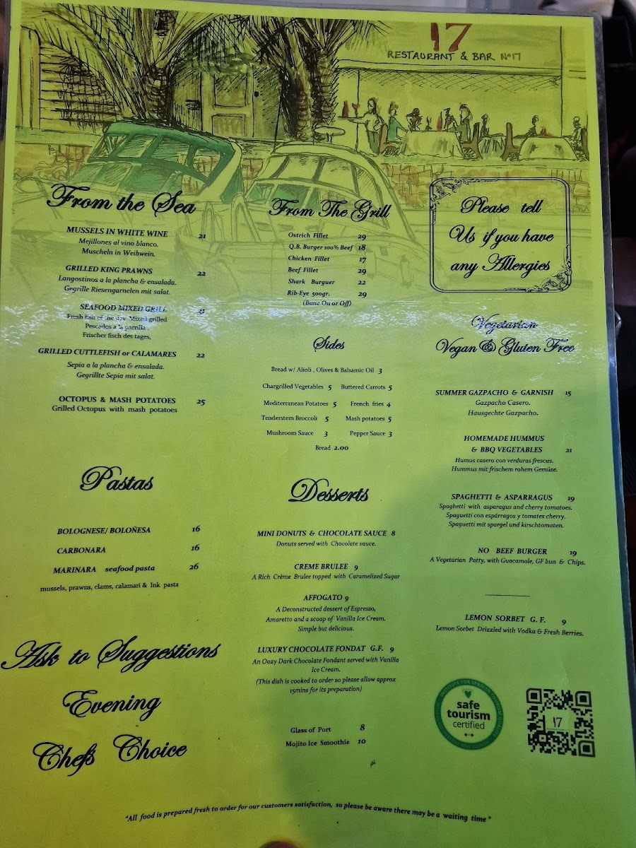 Menu 17 Restaurant & Bar-1
