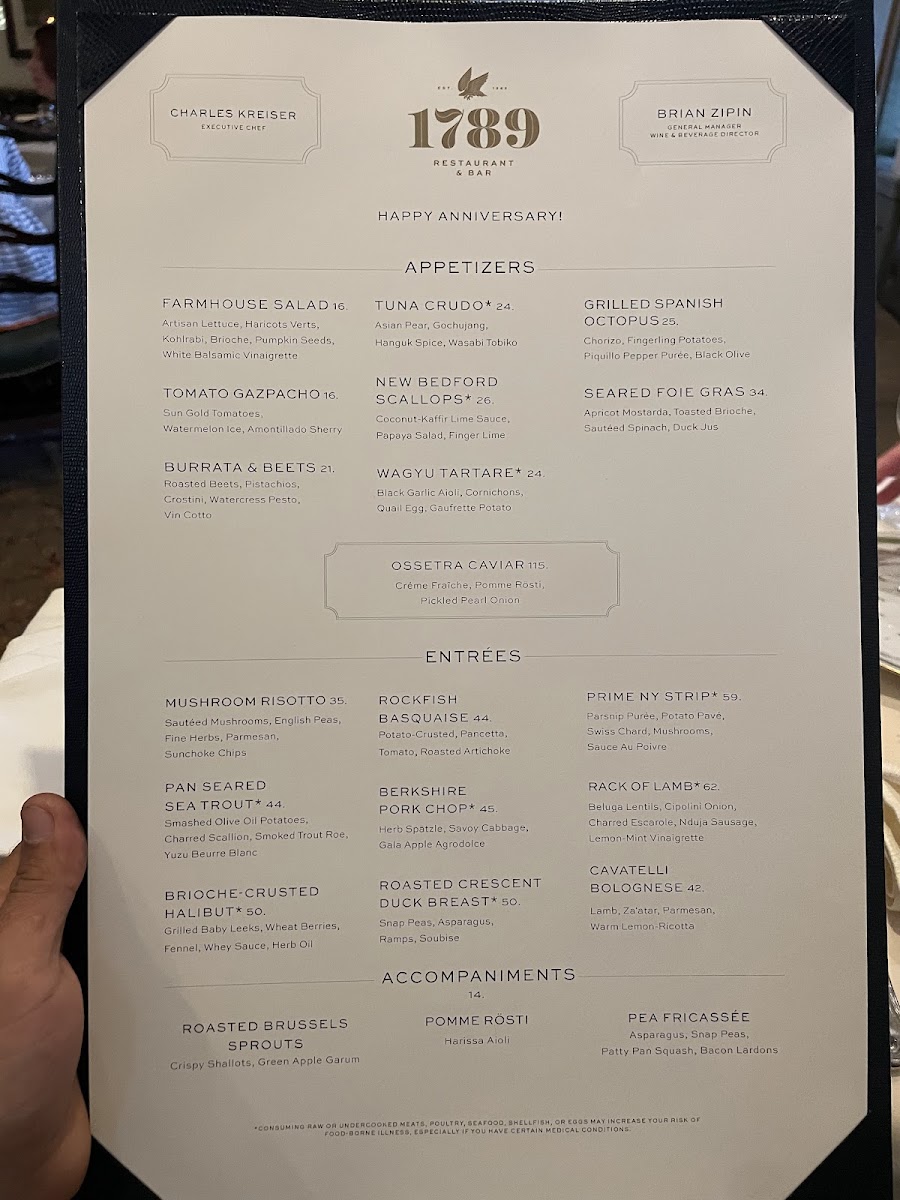 Menu 1789 Restaurant & Bar-1