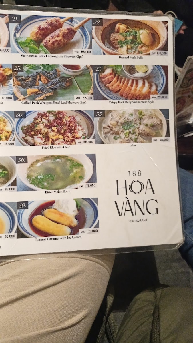 Menu 188 Hoa Vang Restaurant-5
