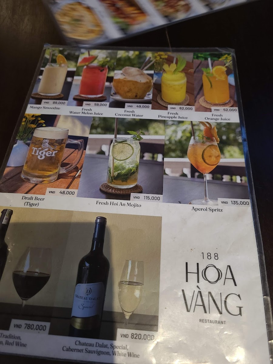 Menu 188 Hoa Vang Restaurant-9