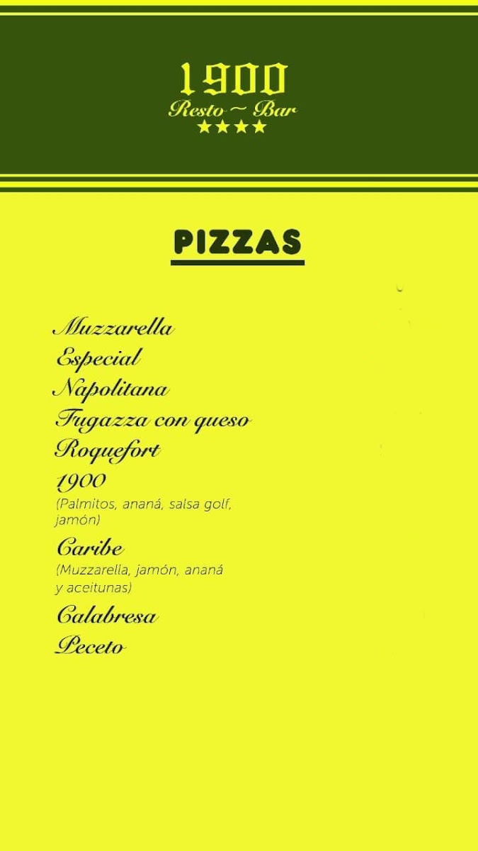 Menu 1900 Resto Bar-5