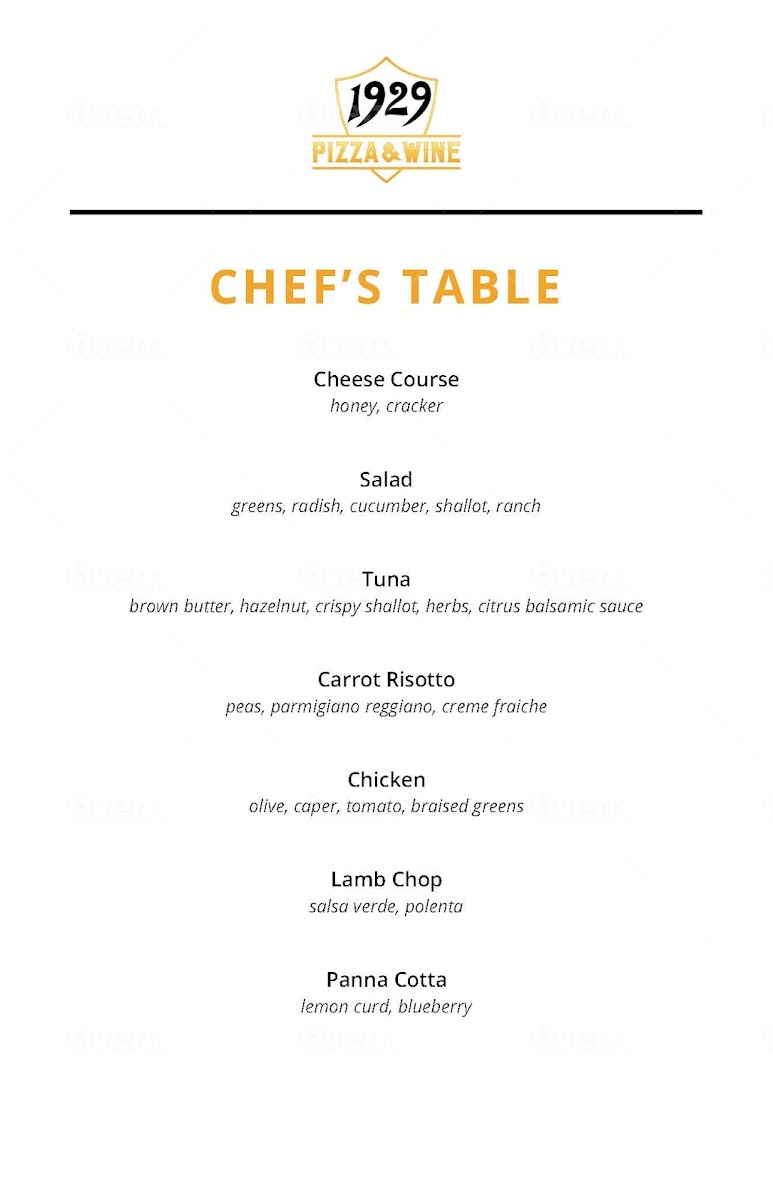 Menu 1929 Pizza And Wine-7