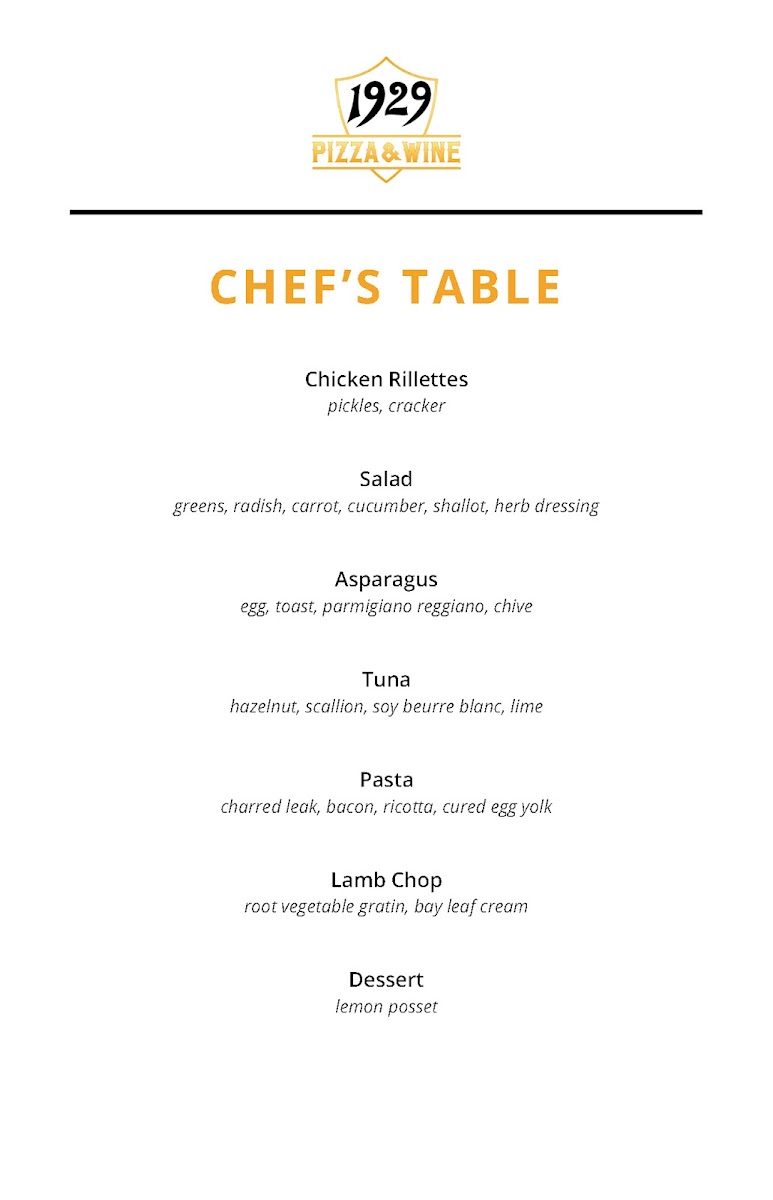Menu 1929 Pizza And Wine-9