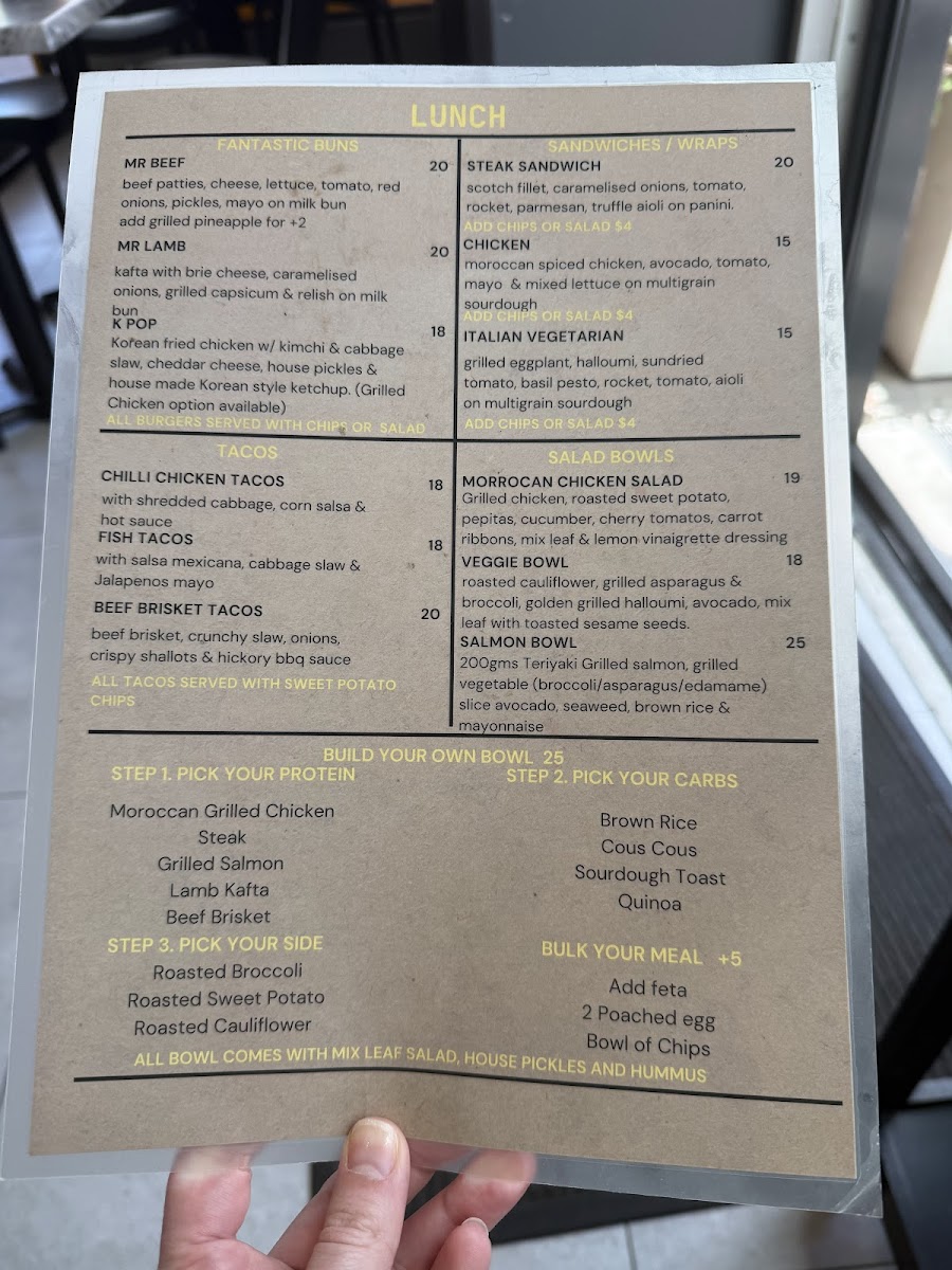 Menu 2 Bunny's Cafe Epping-2