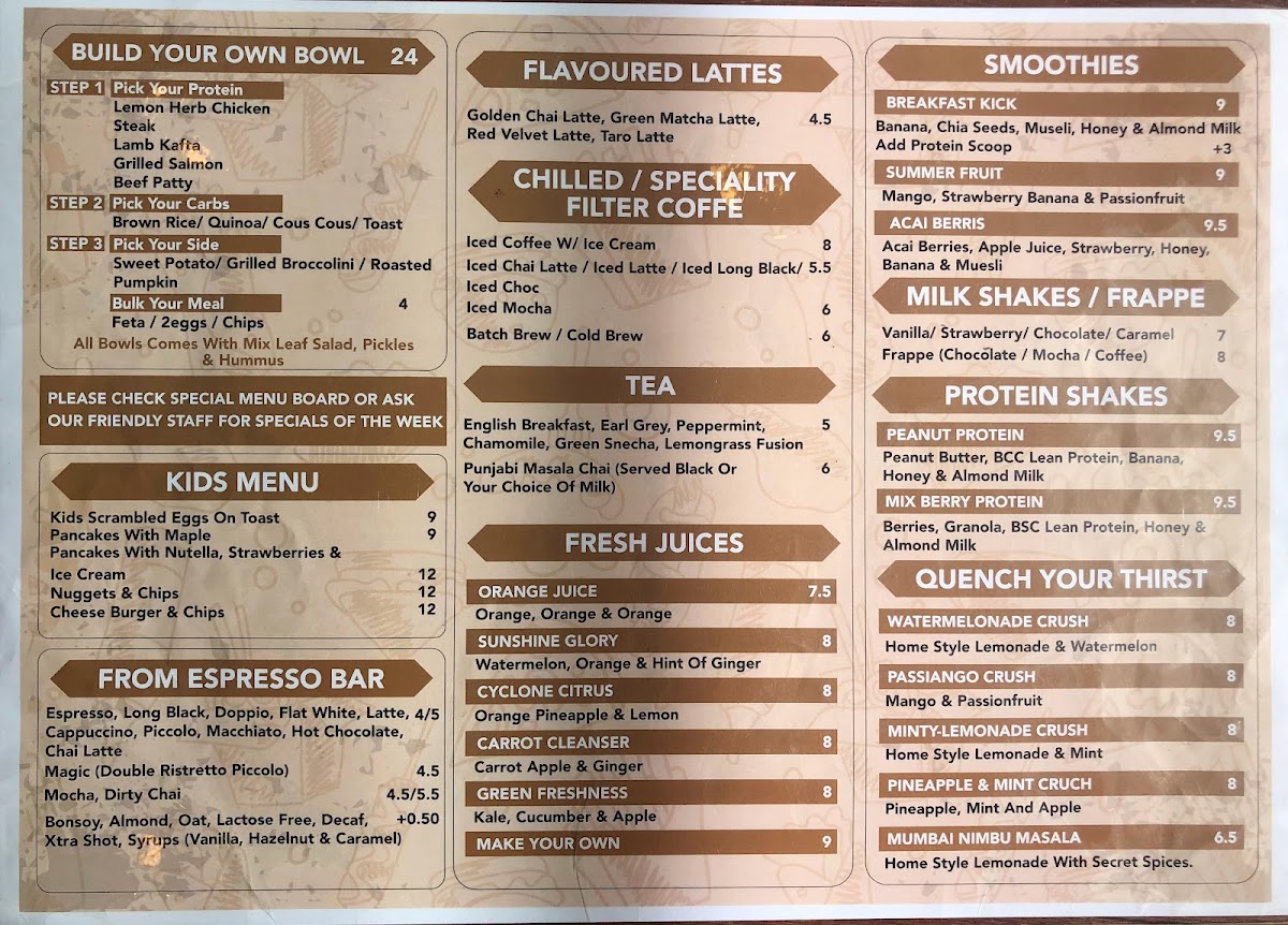 Menu 2 Bunny's Cafe Epping-4
