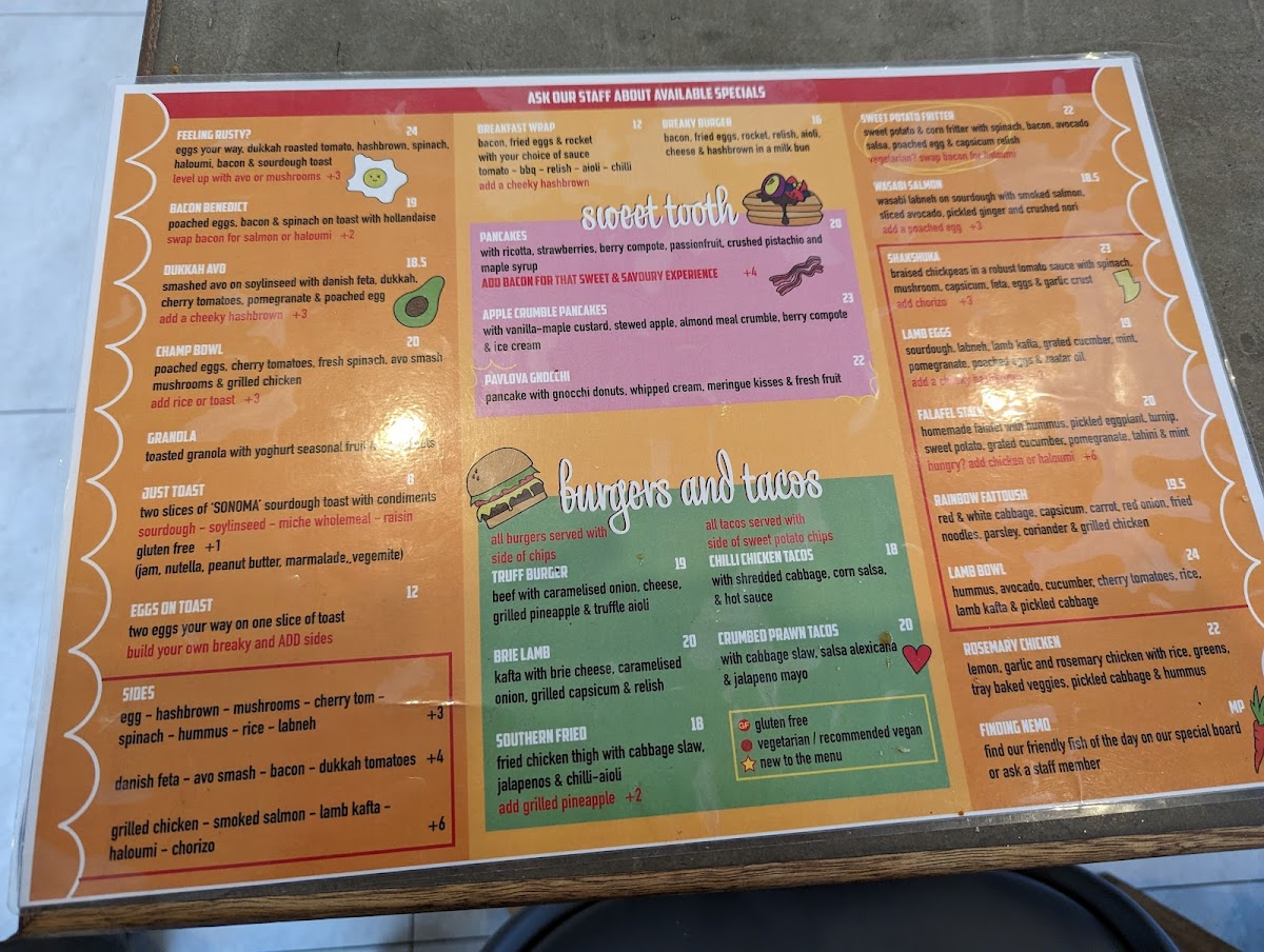 Menu 2 Bunny's Cafe Epping-8