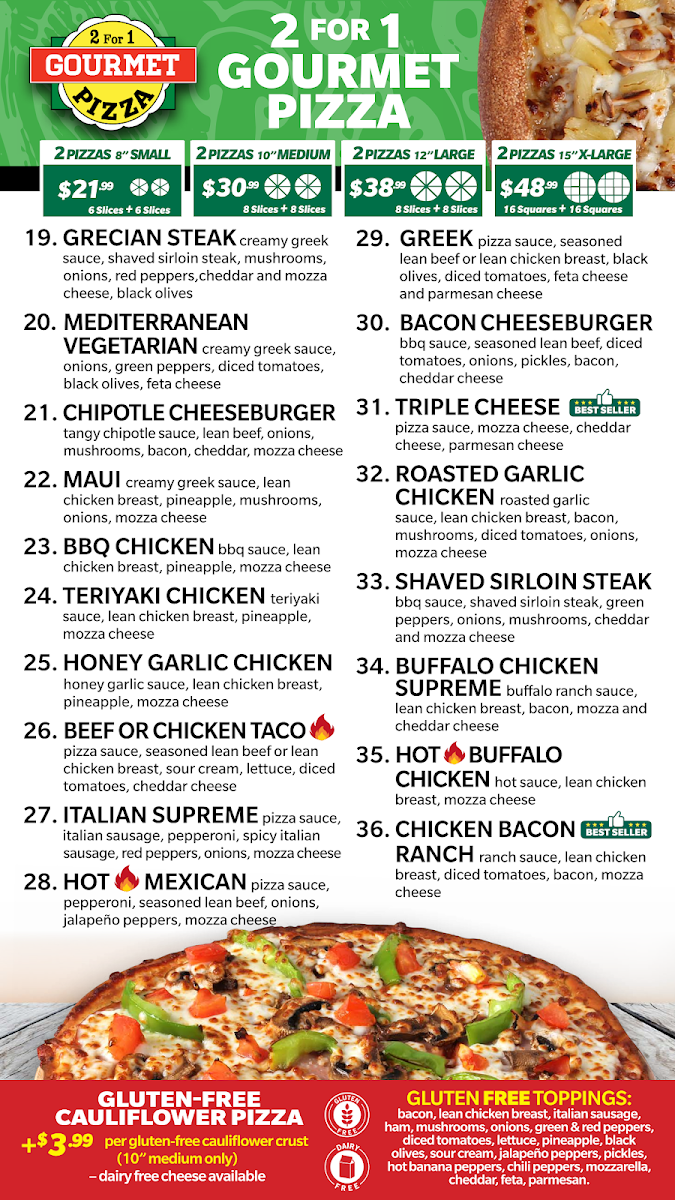 Menu 2 For 1 Family Pizza ???? Canarama-1