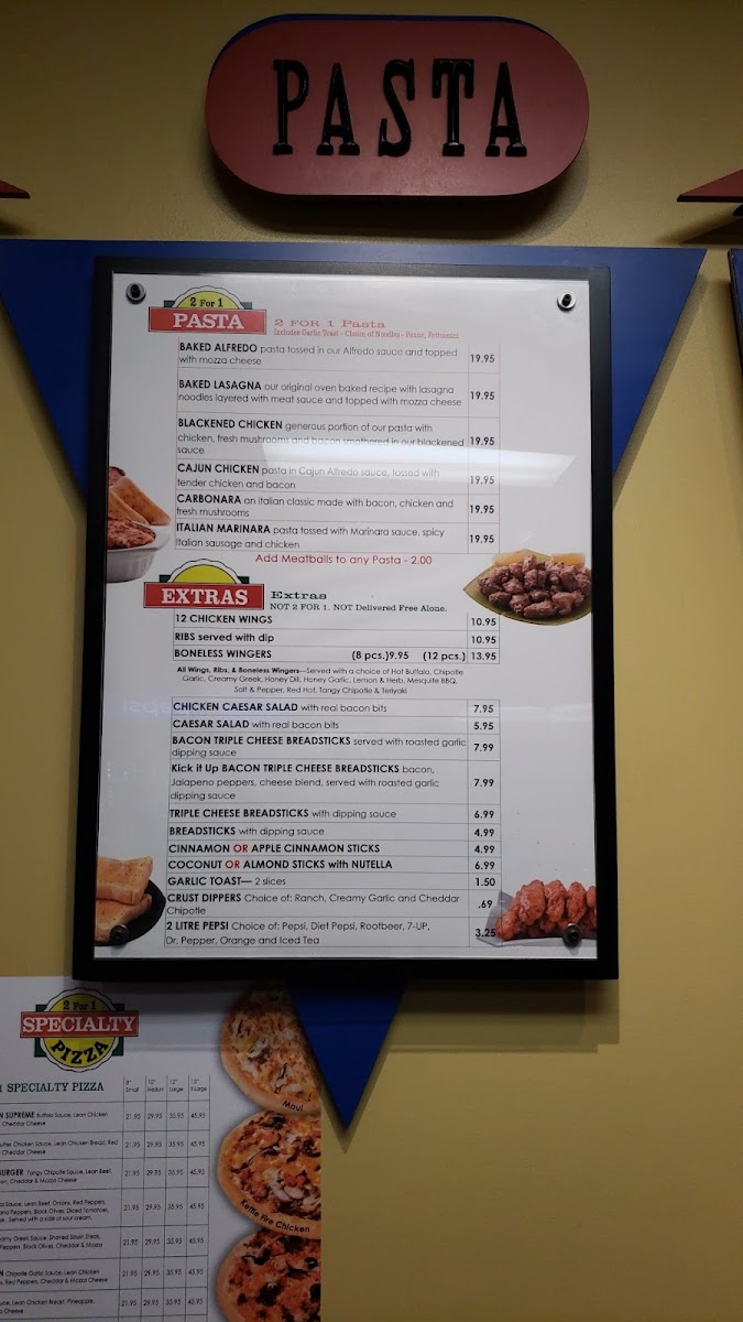 Menu 2 For 1 Family Pizza ???? Canarama-4