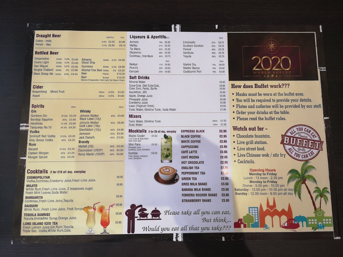Menu 2020 World Buffet-10