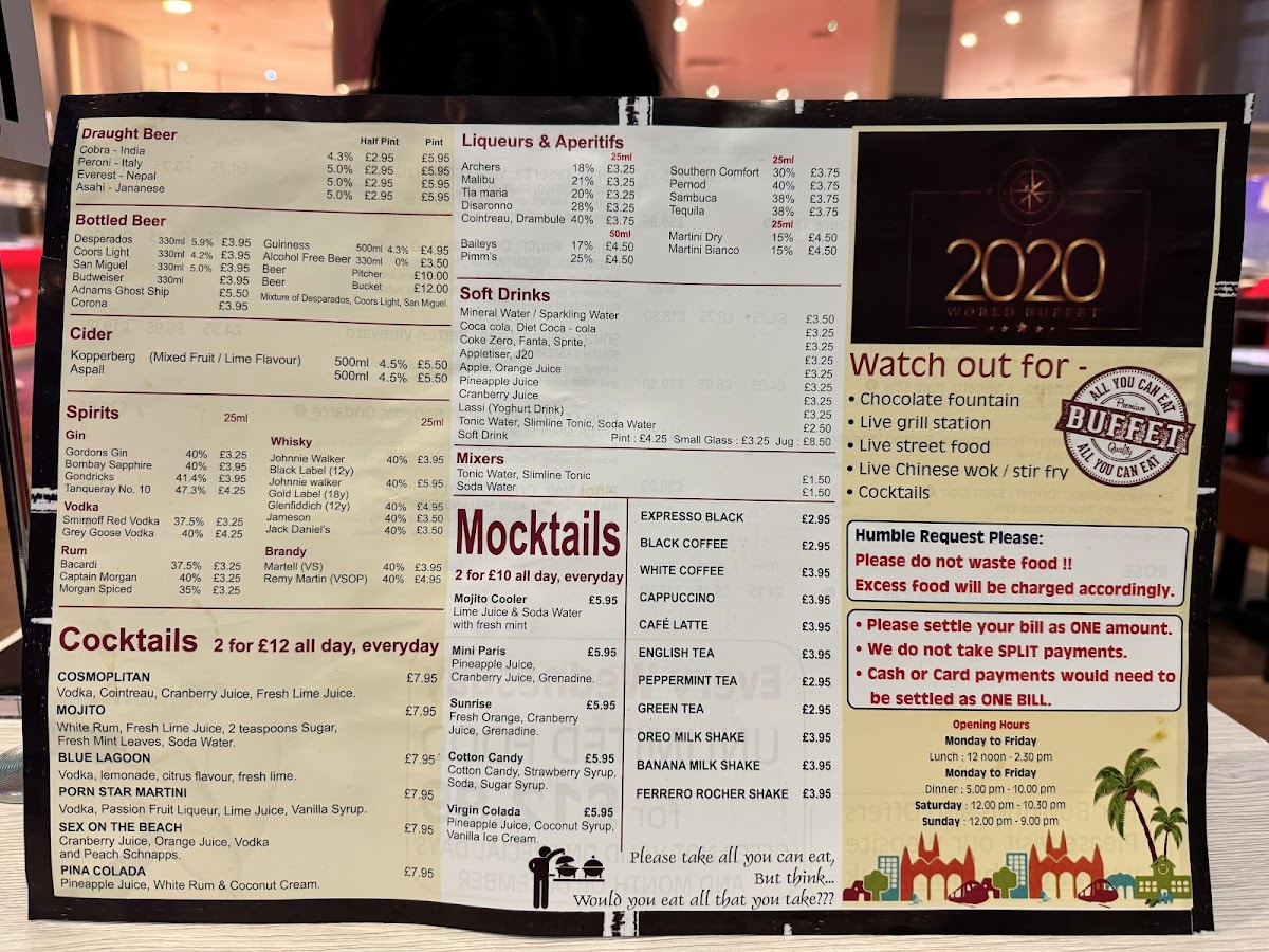 Menu 2020 World Buffet-2