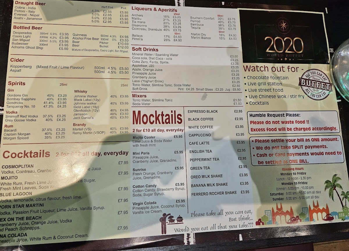 Menu 2020 World Buffet-8