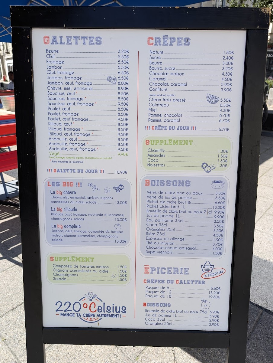 Menu 220 °Celsius - Mange Ta Crêpe Autrement !-1