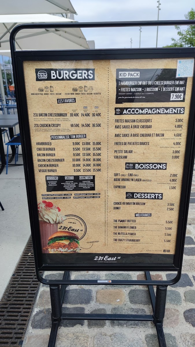 Menu 231 East Street Bassins À Flot-2