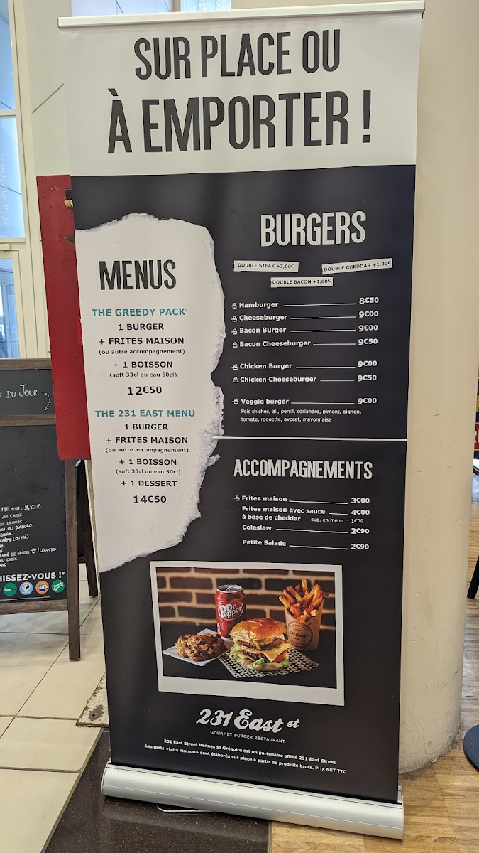Menu 231 East Street-1