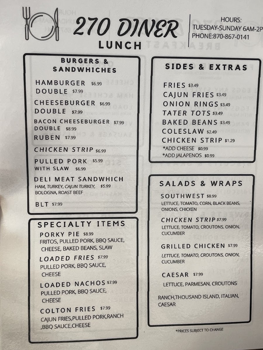 Menu 270 Diner-8