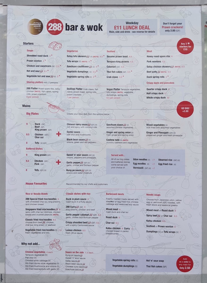 Menu 288 Bar & Wok-1
