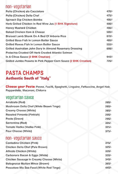 Menu 2Bhk Diner & Key Club-10