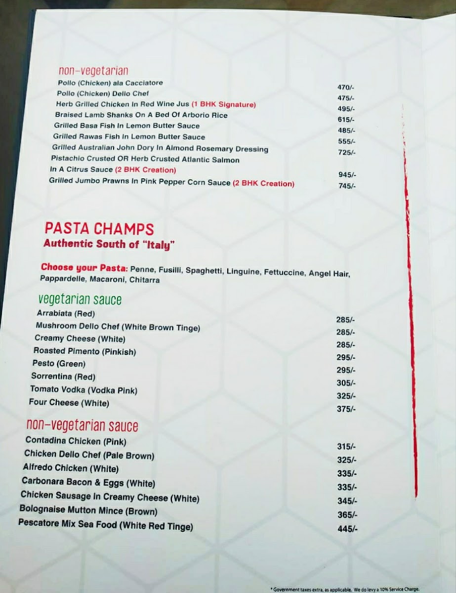 Menu 2Bhk Diner & Key Club-8