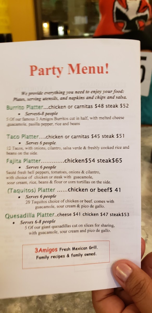 Menu 3 Amigos Restaurant-4