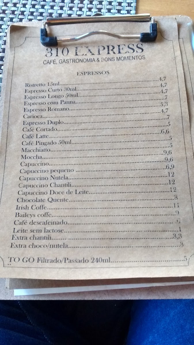 Menu 310 Express-2