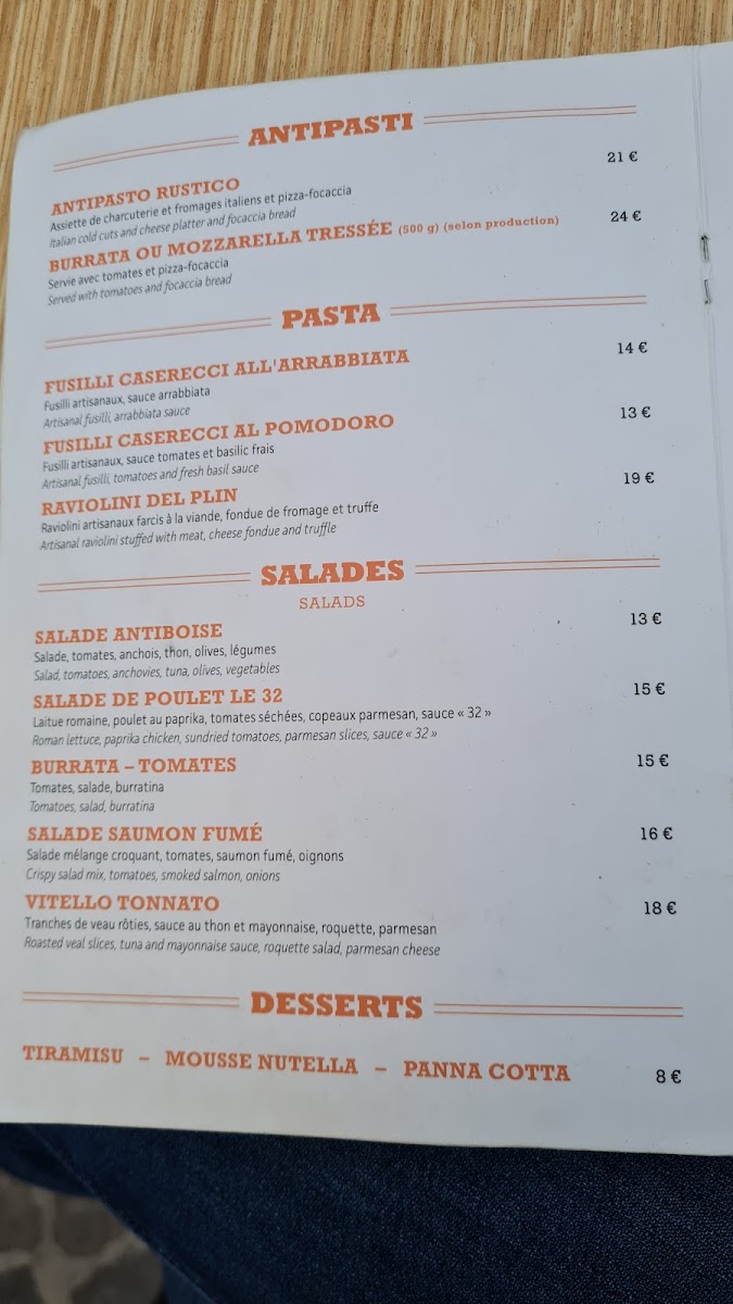 Menu 32 Pizza & Bar-9