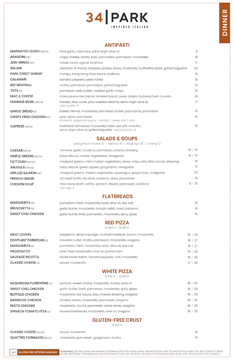 Menu 34 Park-1