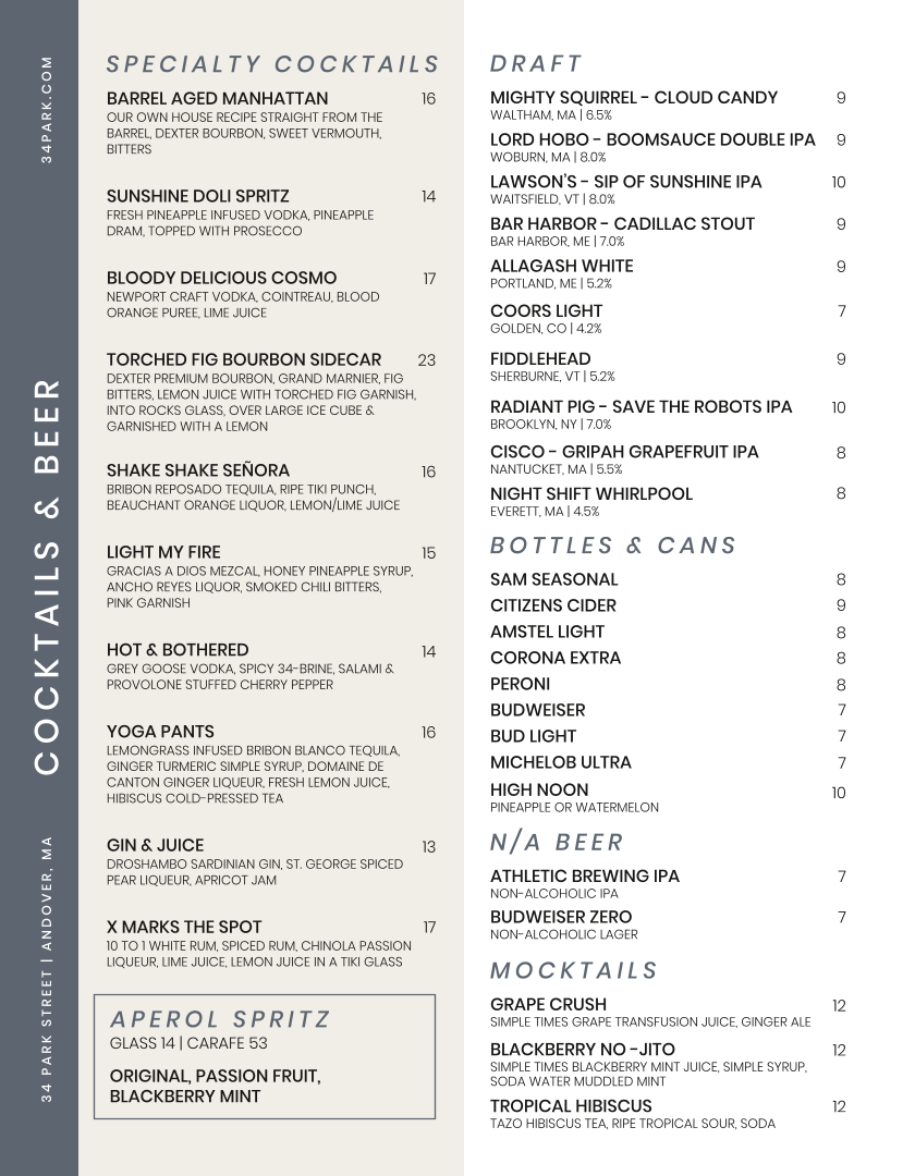 Menu 34 Park-2