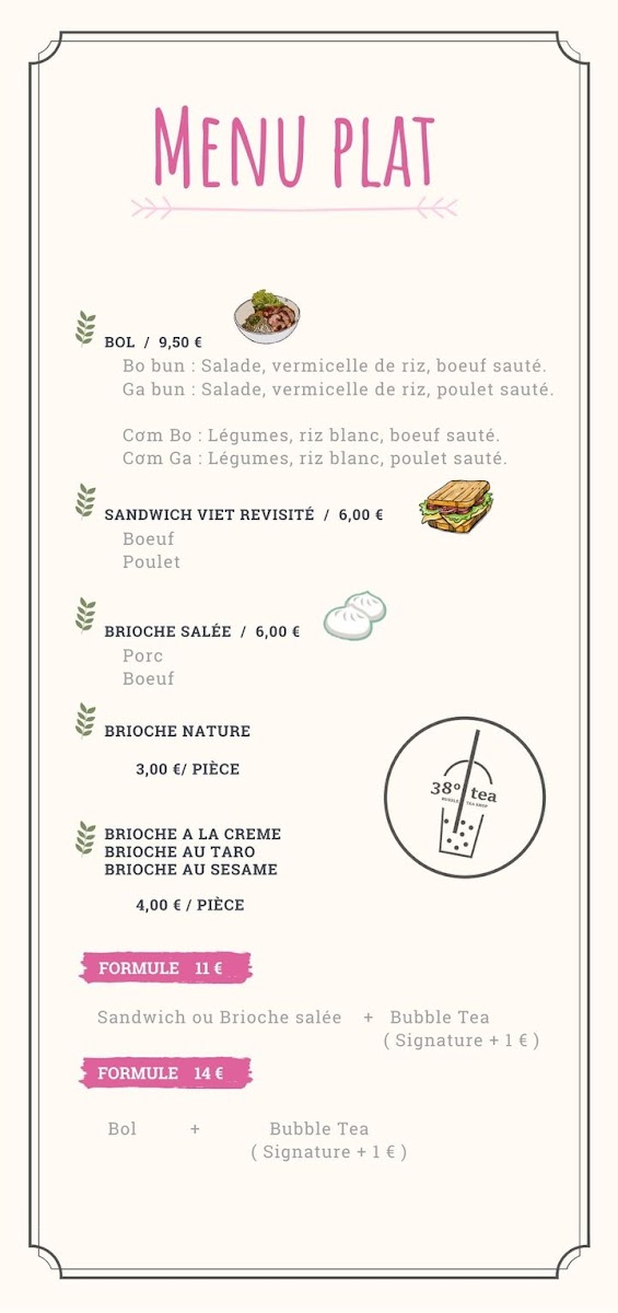 Menu 38° Tea - Bubble Tea & Waffle Antony-6