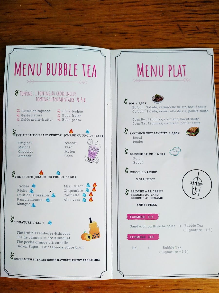 Menu 38° Tea - Bubble Tea & Waffle Antony-7