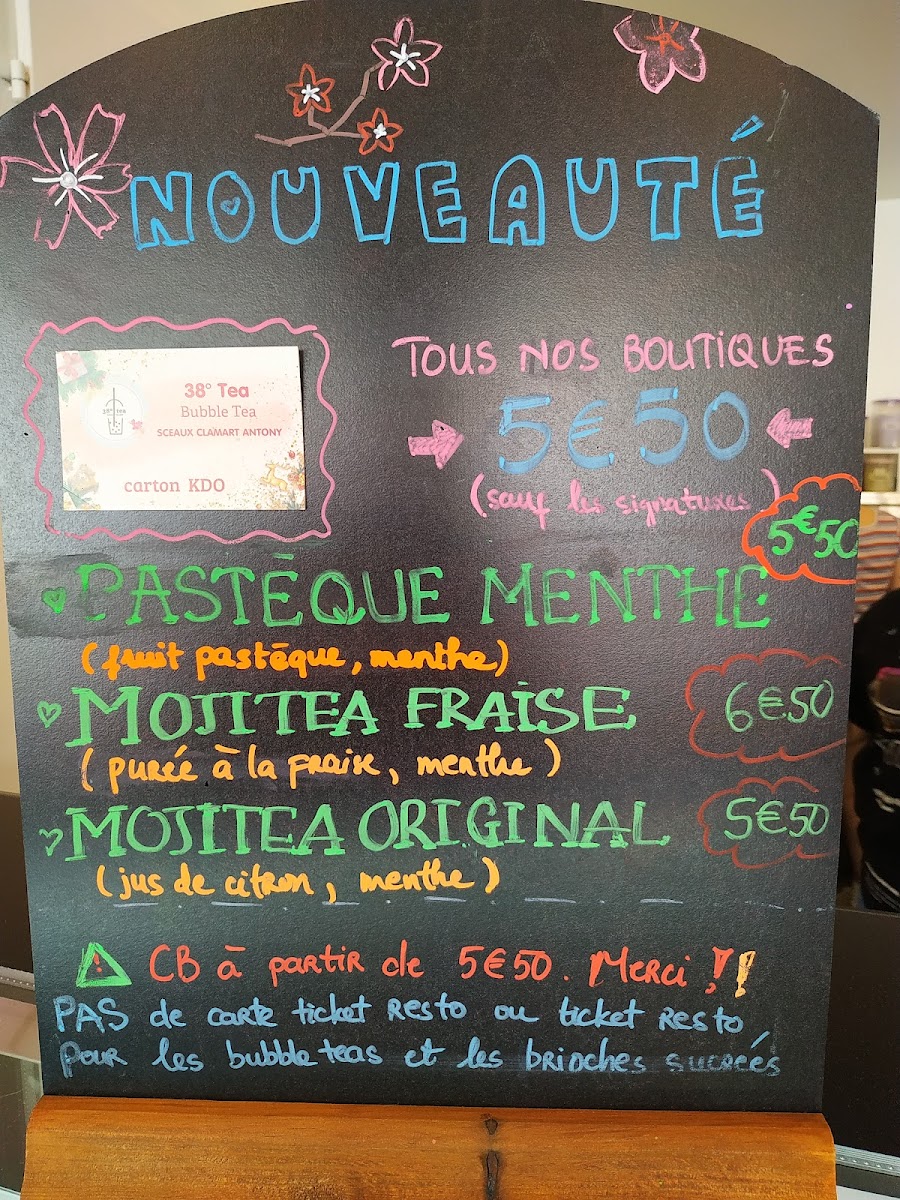 Menu 38° Tea - Bubble Tea & Waffle Antony-9