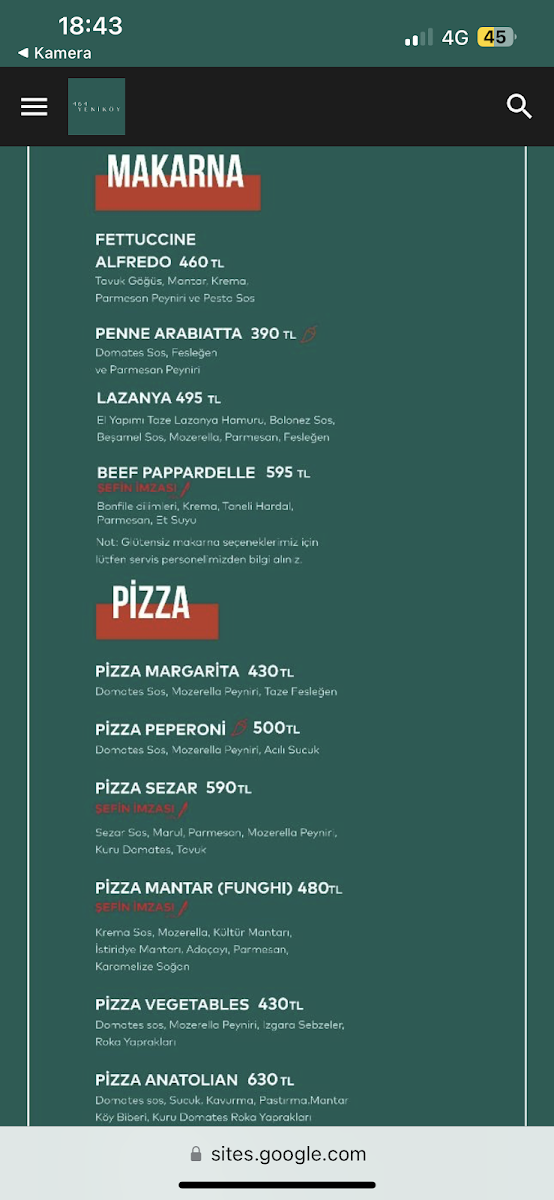 Menu 464 Yeniköy-4