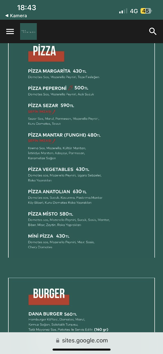 Menu 464 Yeniköy-5