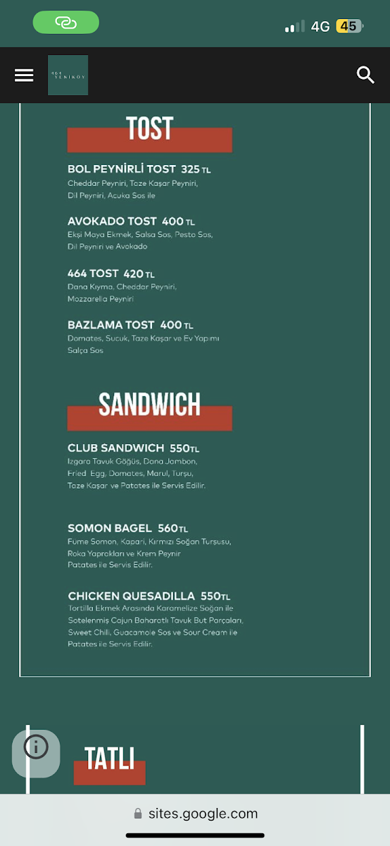 Menu 464 Yeniköy-8