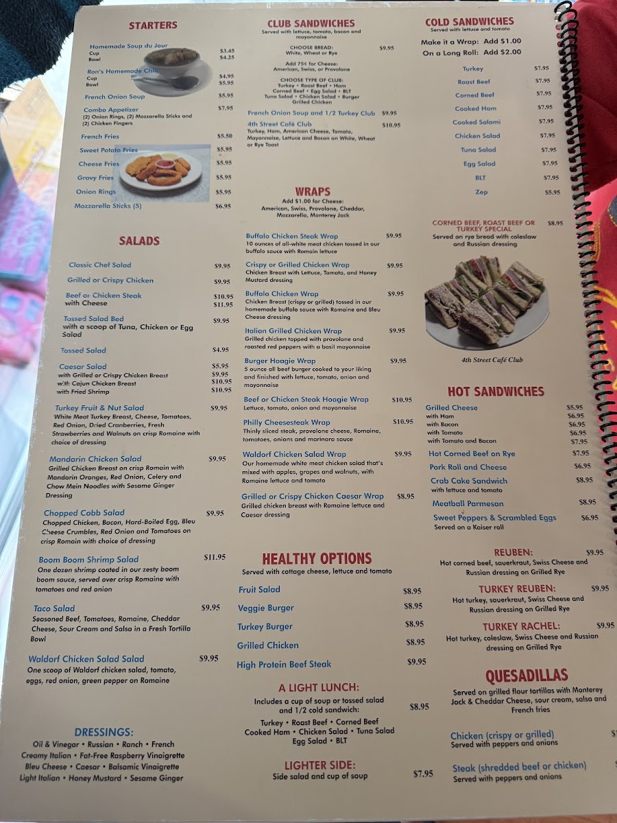 Menu 4Th Street Café-2