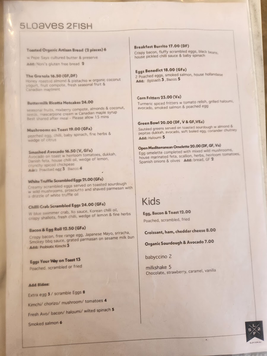 Menu 5 Loaves 2 Fish-9