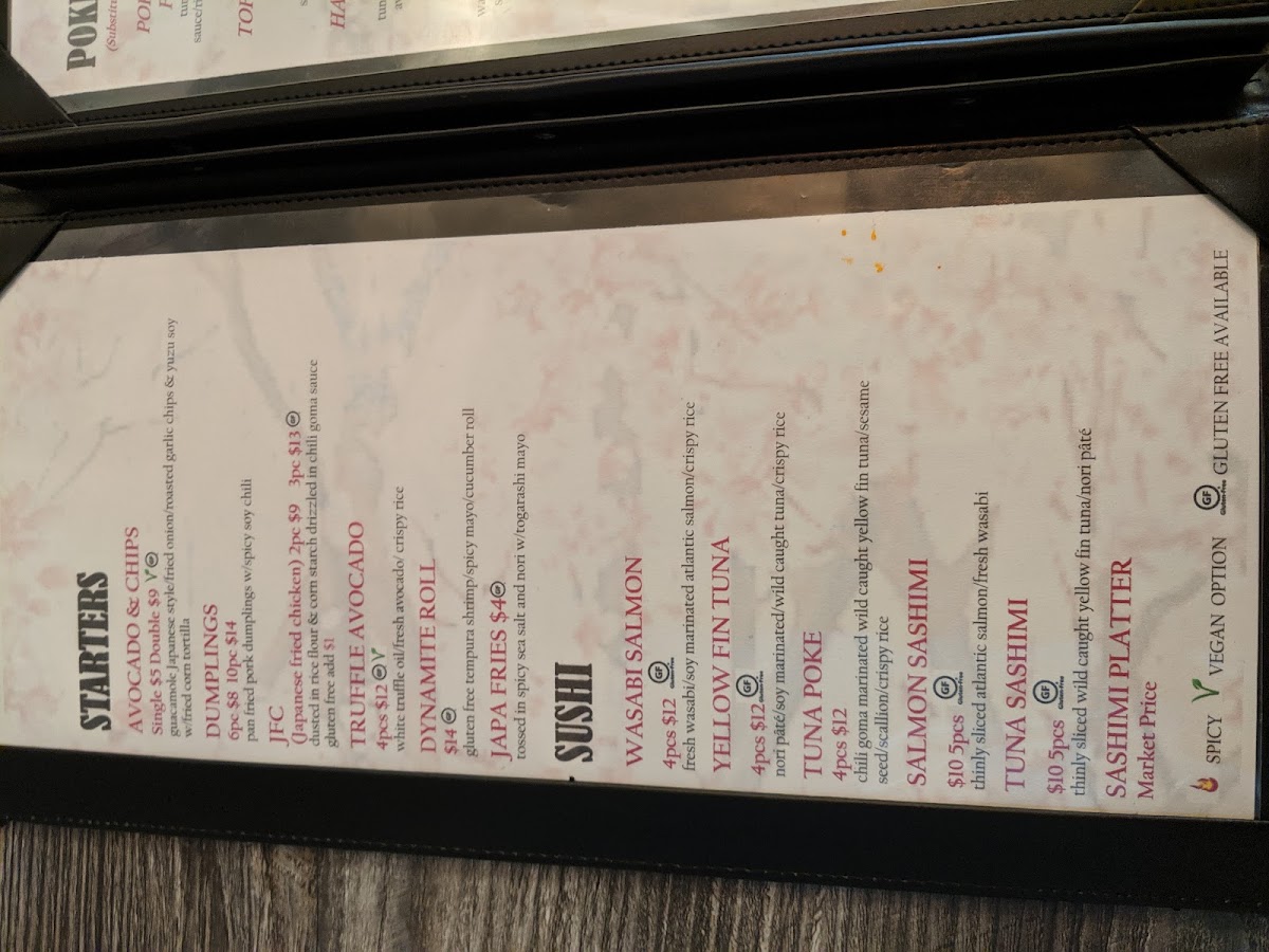 Menu 5 Senses Ramen & Sushi Bar-10