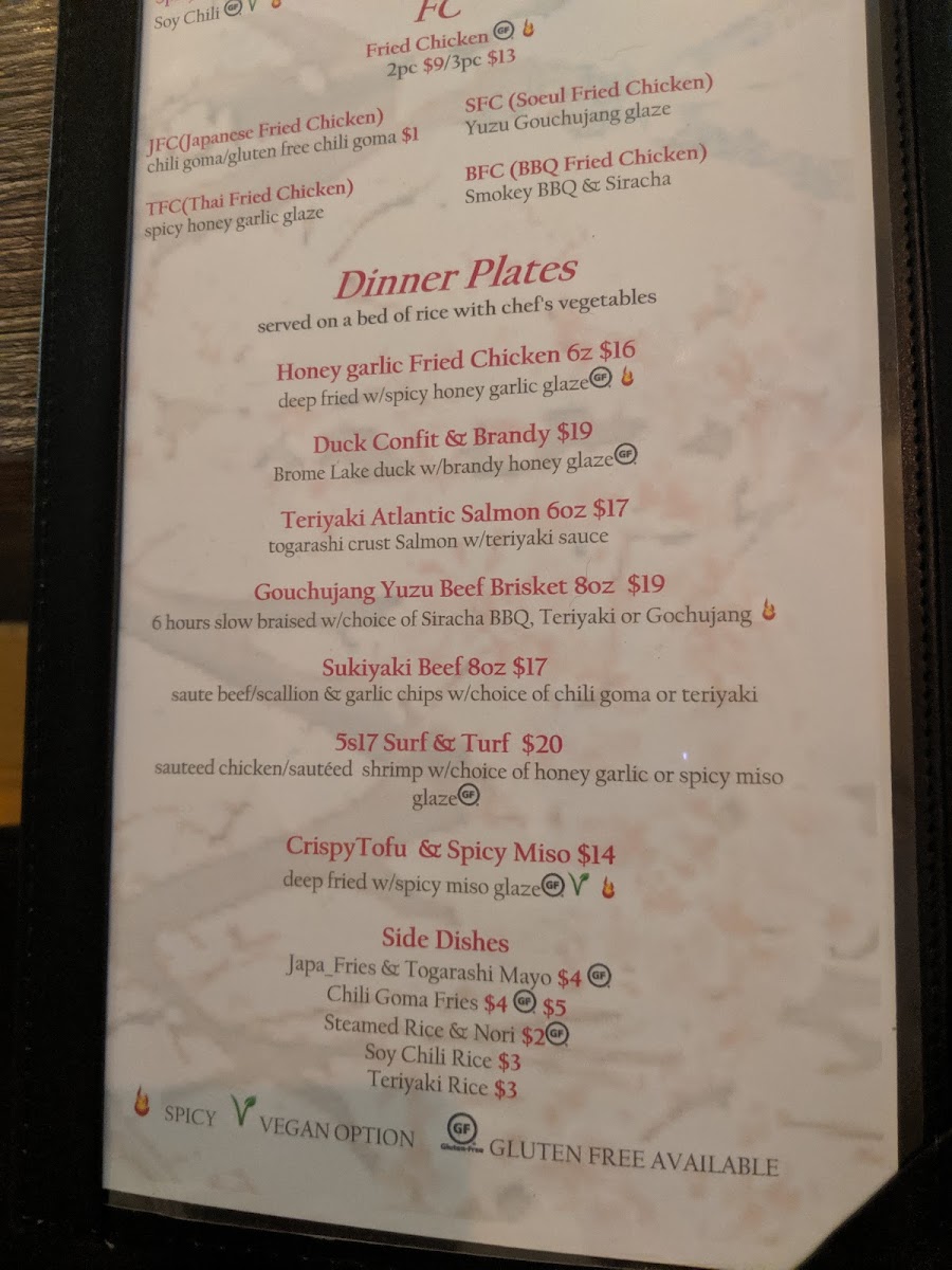 Menu 5 Senses Ramen & Sushi Bar-8