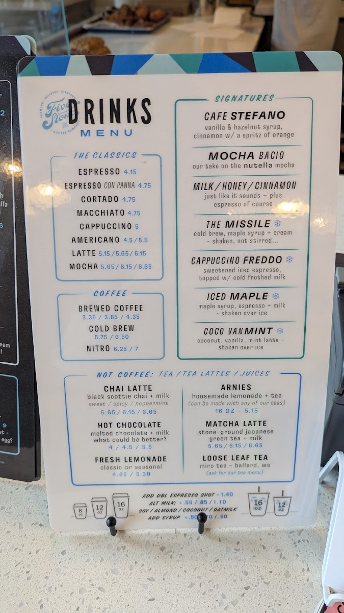 Menu 5 Stones Coffee Co-2