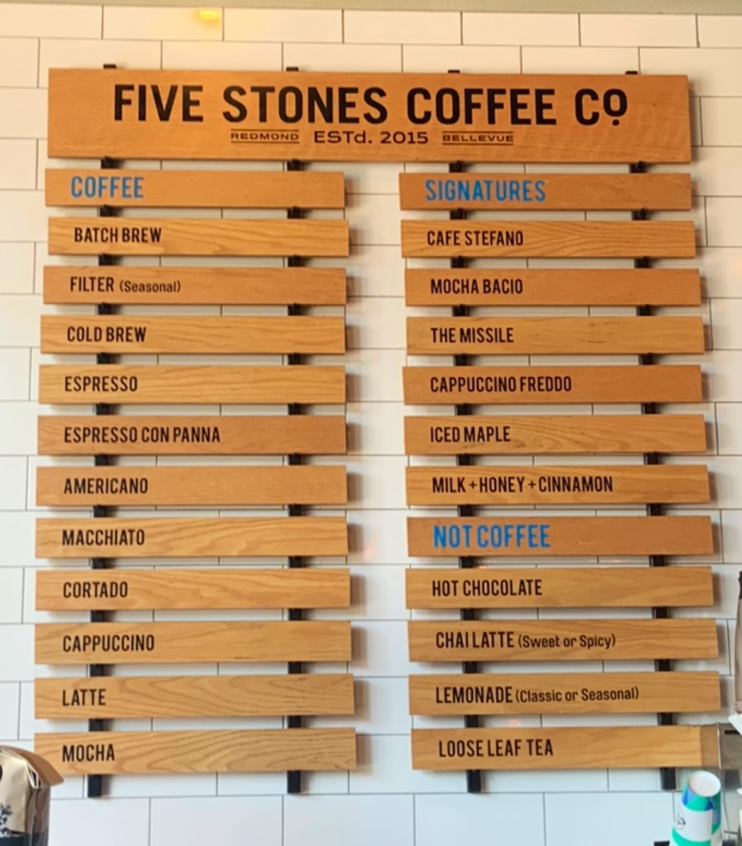 Menu 5 Stones Coffee Co-8