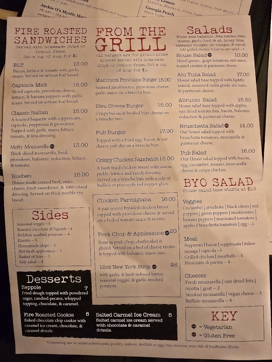 Menu 5Th Street Pub (Perrysburg, Oh)-1