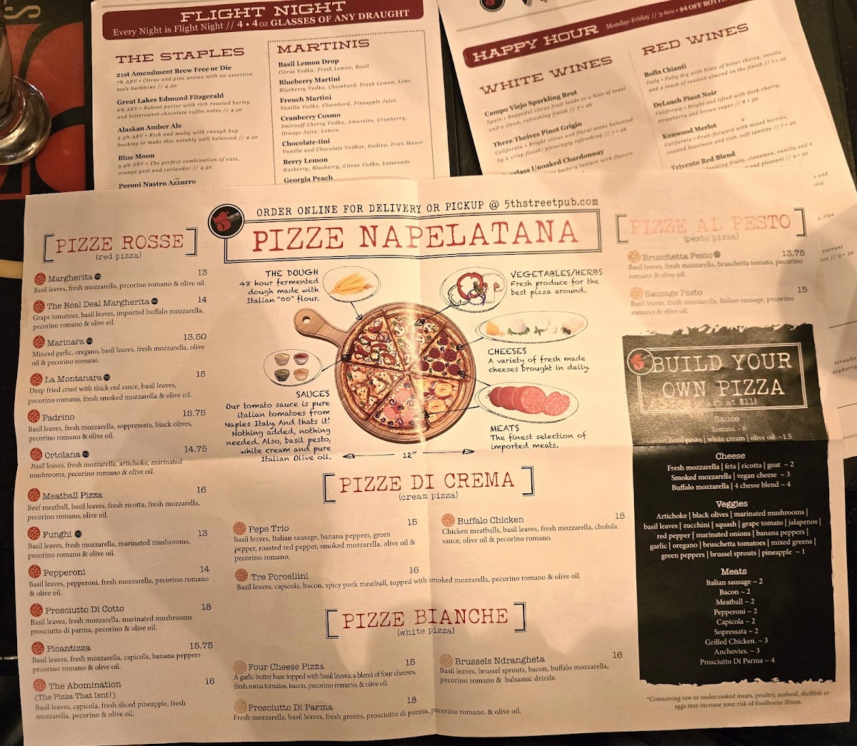 Menu 5Th Street Pub (Perrysburg, Oh)-4