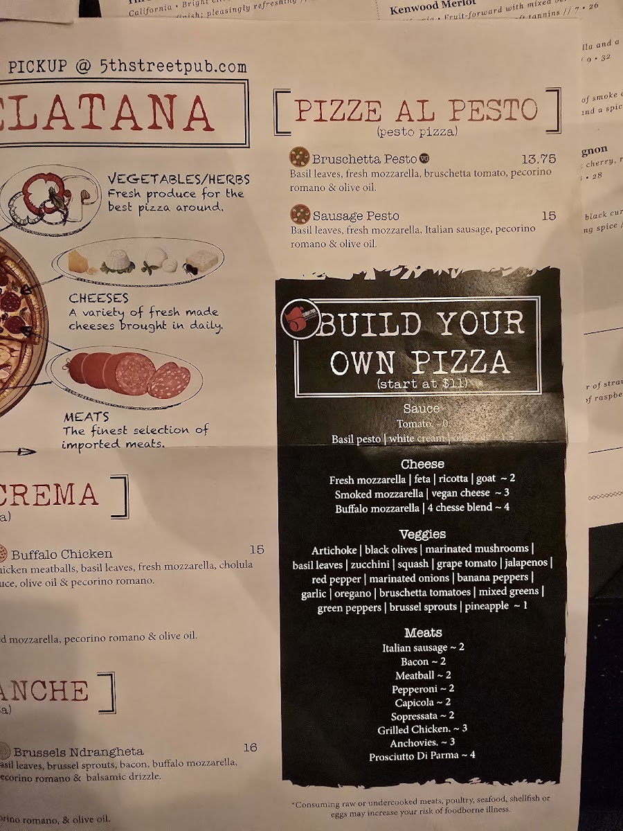 Menu 5Th Street Pub (Perrysburg, Oh)-8