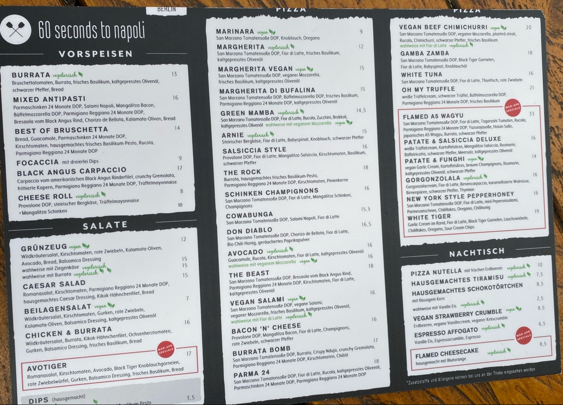 Menu 60 Seconds To Napoli-7