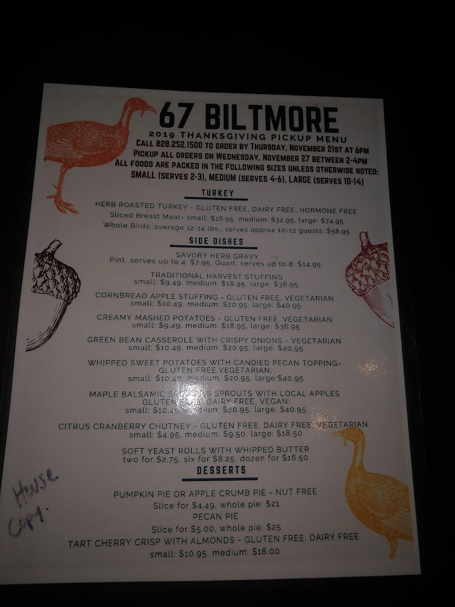 Menu 67 Biltmore Downtown Eatery + Catering-1