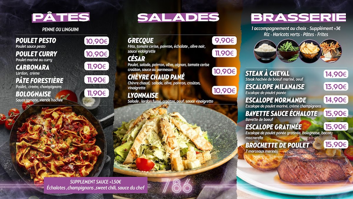 Menu 786 - Le Mans I Brasserie & Burger-1